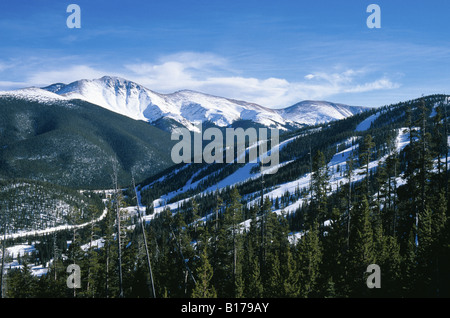 Ski Trails at Winter Park Ski Resort Colorado USA Foto Stock