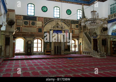 Interno del El Jazzar moschea, Acri (Akko), il nord di Israele Foto Stock