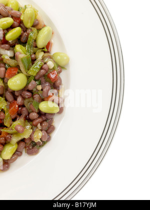 Adzuki Edamame e insalata di fagioli Foto Stock