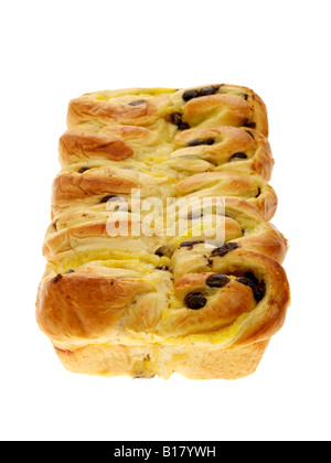 Brioche francese focaccia con scaglie di cioccolato Foto Stock