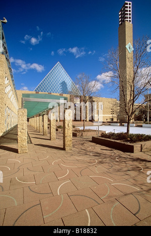 Il Municipio, Sir Winston Churchill Square, Edmonton, Alberta, Canada Foto Stock