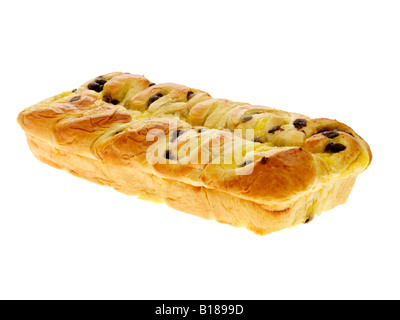 Brioche francese focaccia con scaglie di cioccolato Foto Stock