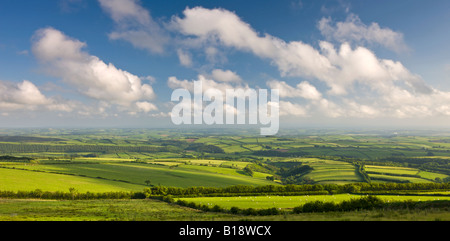 Spettacolare paesaggio del Parco Nazionale di Exmoor e rurali di Devon England Foto Stock