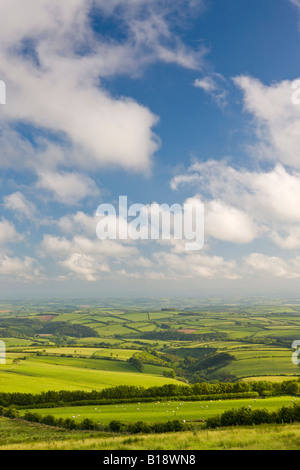 Spettacolare paesaggio del Parco Nazionale di Exmoor e rurali di Devon England Foto Stock