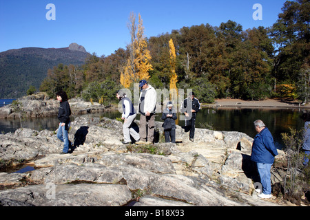 Yuco beach 6- Lacar Lake - Lanin NP Foto Stock