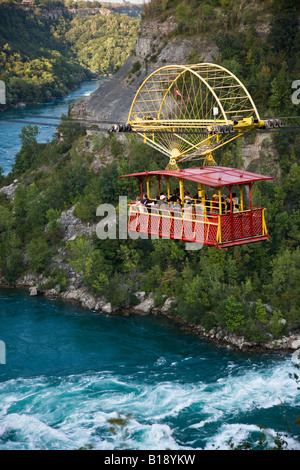 Idromassaggio Aero auto su Niagara Gorge, Niagara Falls, Ontario, Canada. Foto Stock