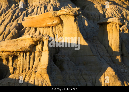 Slump blocco area in Parco nazionale Theodore Roosevelt unità del Nord, Watford, il Dakota del Nord, STATI UNITI D'AMERICA Foto Stock