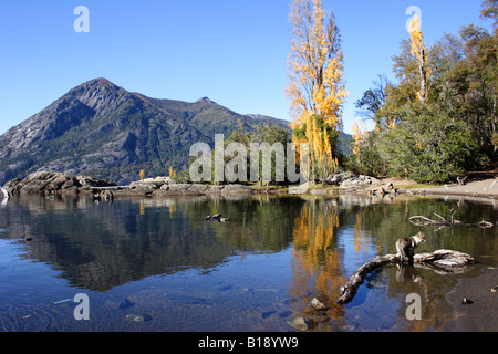 Yuco beach 4 - Lago Lacar - Lanin NP Foto Stock