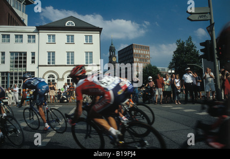 Bike Race Vattenfall Cyclassics ad Amburgo, Germania Foto Stock