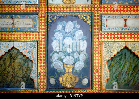 Particolare della sala da pranzo di ahmet III nel palazzo Topkapi a Istanbul Foto Stock