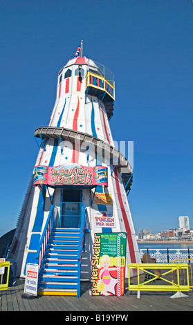 Helter Skelter sul molo di Brighton Sussex England Regno Unito Foto Stock