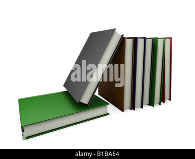 3D render di libri Foto Stock