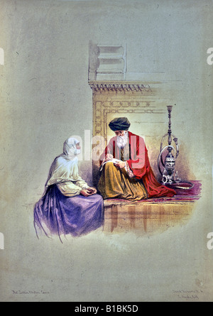 La lettera scrittore, Il Cairo Foto Stock