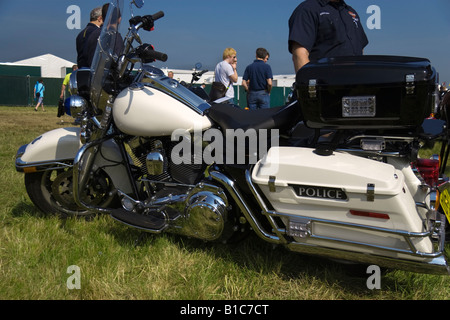 Una polizia Harley Davidson Moto Foto Stock