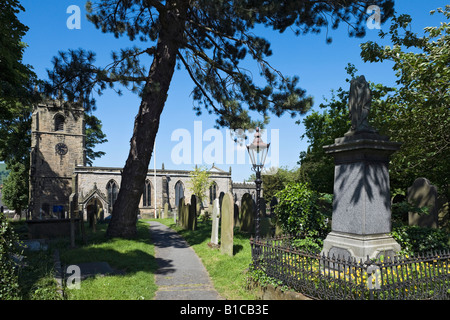 Chiesa Parrocchiale, Castleton, Peak District, Derbyshire, England, Regno Unito Foto Stock