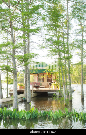 USA LA Louisiana Cajun Paese Breaux Bridge Atchafalaya palude nei pressi di Henderson houseboat sulla Palude Foto Stock