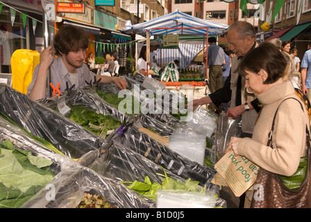 Farmers Market Kensington London REGNO UNITO Foto Stock