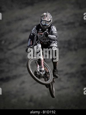 UCI Mountain Bike World Cup a Fort William Mens in discesa Foto Stock