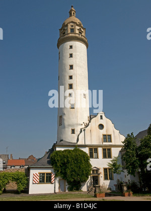 Höchster Schloss castello di Höchst con torre vecchia di Höchst Hoechst in Frankfurt am Main Hesse Germania Foto Stock