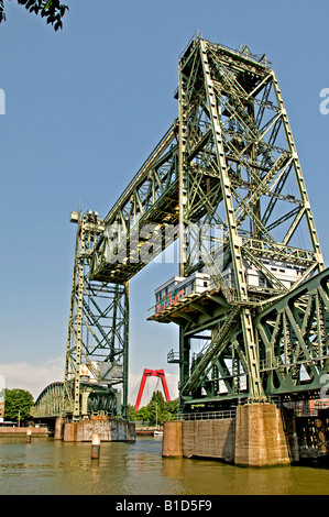 Rotterdam Paesi Bassi vecchio ponte ferroviario rotterdam movie joris evans Foto Stock