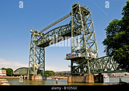 Il vecchio ponte ferroviario rotterdam joris evans Foto Stock