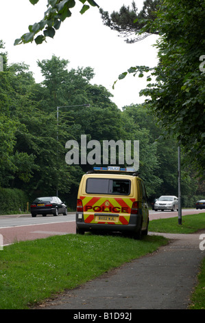 La polizia di sicurezza mobile a velocità telecamera trappola Cambridge Foto Stock