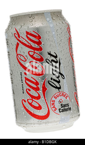 Lattina di Coca-Cola Light Foto Stock