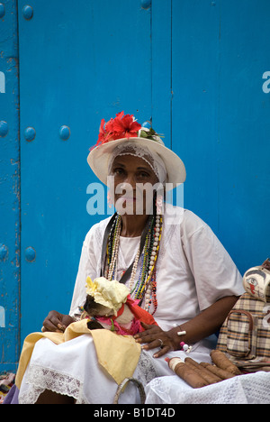 Un orisha a La Habana Vieja, Havana Foto Stock