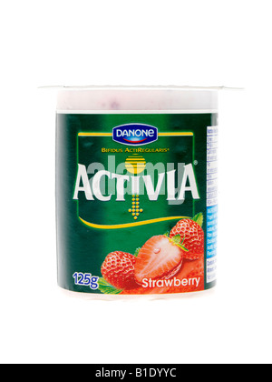 Fragola Yogurt Live Foto Stock