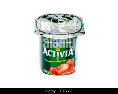 Fragola yogurt live Foto Stock