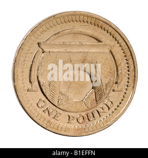 A £1 per una sterlina moneta Foto Stock