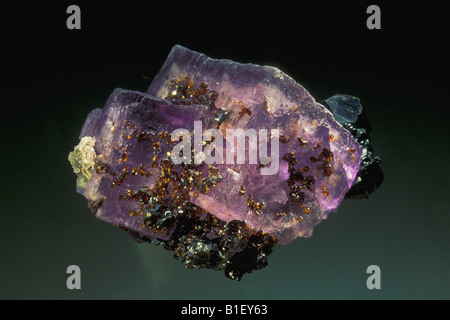 Fluorite con sfalerite Foto Stock