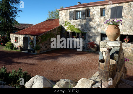 Una Pignata agriturismo vicino a Levie, Sud Corsica, Francia Foto Stock