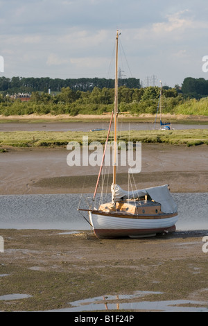 Yacht sul fiume Stour Foto Stock