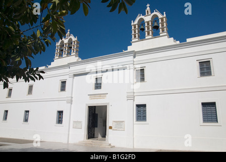 La chiesa di Nostra Signora di un centinaio di sportelli sul isola di paros - La Panagia Ekatontapyliani Foto Stock