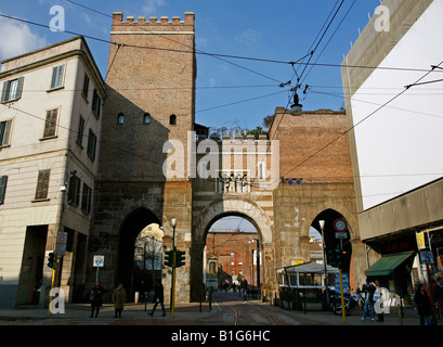 Medievale Porta Ticinese Milano Italia Foto Stock