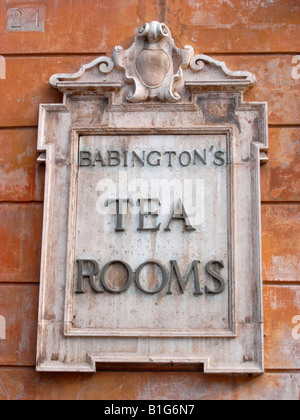 Babington s sale da tè segno Roma Italia Foto Stock