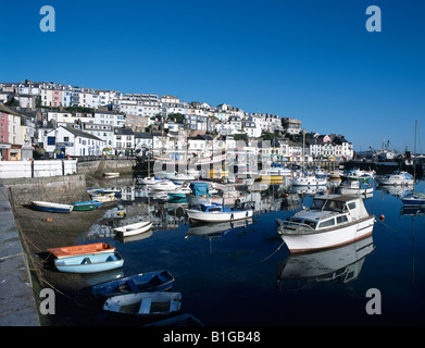 Brixham Harbour, Devon, Inghilterra Foto Stock