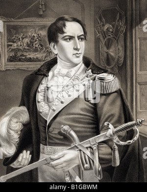 Robert Emmet Roibéard Eiméid, 1778 -1803. Leader ribelle nazionalista irlandese, da una stampa pubblicata nel 1874. Foto Stock