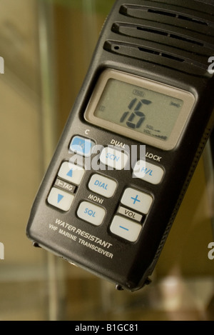Nautica VHF radio portatili Foto Stock