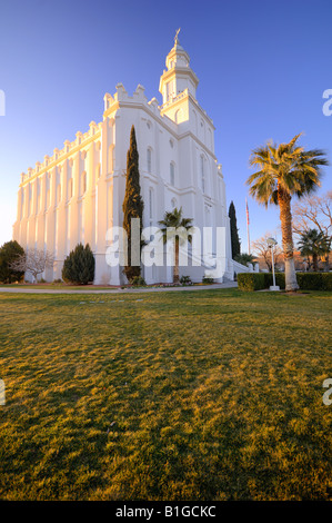 LDS tempio in St-Georges, Utah Foto Stock