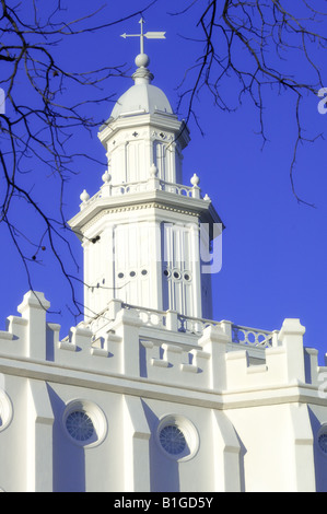 Dettagli del tempio LDS a St-Georges, Utah Foto Stock