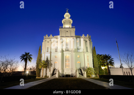 LDS tempio in St-Georges, Utah Foto Stock