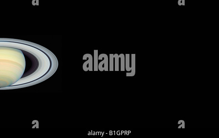 Saturno nel 2004 vista dal Telescopio Spaziale Hubble Foto Stock