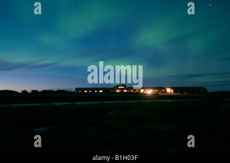 Luci del nord nel sud dell'Islanda 2008 Aurora boreale Foto Stock