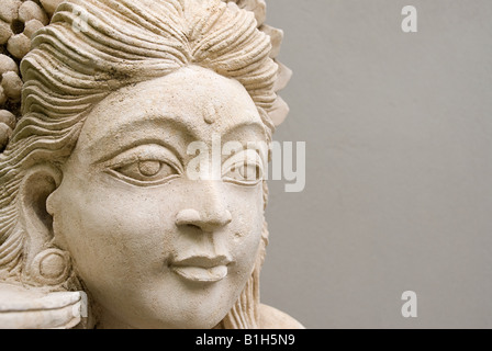 Volto della statua Foto Stock