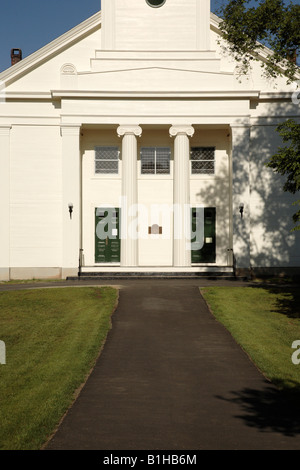 Chiesa congregazionale in Topsfield Massachusetts USA che in scenic New England Foto Stock