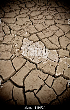 Prosciugato Lago Foto Stock