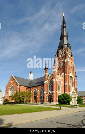 La storica St Pauls Chiesa Evangelica Luterana in centro di Fort Wayne Indiana Foto Stock