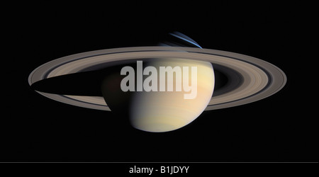 Il pianeta Saturno Foto Stock